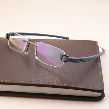 2019 frameless akiniai rėmeliai vyrų elastinga veidrodis kojų, akiniai, rėmeliai moterų Myroid kompiuterio užsakymą recepto Optinis