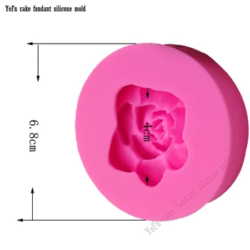 3D Gėlių silikono formų muilas minkštas žvakių liejimo formos cukraus amatų įrankiai, silikoninės formos dekoravimo priemonės F0795