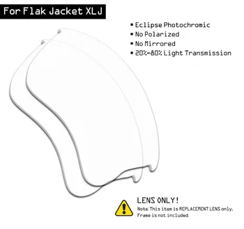 SmartVLT Akiniai Pakeitimas Objektyvai už Oakley Flak Jacket XLJ - Eclipse Pilka Photochromic