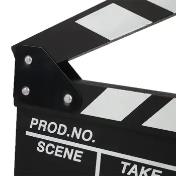 20*20cm Direktorius Vaizdo Filmų Mediniai Clapboard Veiksmų Supjaustyti TV Movie Clapper Valdybos Foto Prop Apdaila