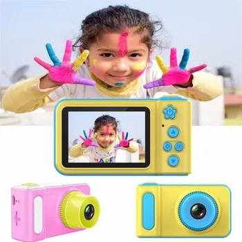 2019 Skaitmeninė Foto-Vaizdo Kamera Žaislai Vaikams Geriausia Gimtadienio Dovana Vaikams Žaislas Kameros 12MP HD 2.0 Colių 1080P Parama 32GB