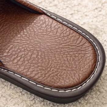 2021 naują atvykimo kilimo ir tūpimo tako bateliai vyrai odos namų šlepetės unisex butas, suapvalinti tne dėvėti resitant mados batai vyras šlepetės