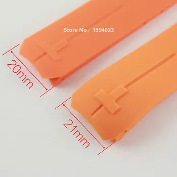 20mm 21mm T013 Žiūrėti juosta T-Touch II Ekspertų Orange Silikono gumos Dirželis Žiūrėti juostos T013420A ar T047420A