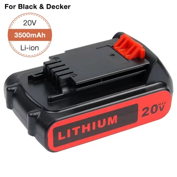 20V/18V 3.5 Ah Li-ion LBXR20 Bateriją Black Decker BL2018 LBXR20 LBXR2020-OPE LB20 LBX20 GKC1825L GTC1850L20