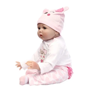 22 cm 55 cm Puoselėti Lėlės Tikroviška Reborn Baby Visą Silikoninis Žaislas