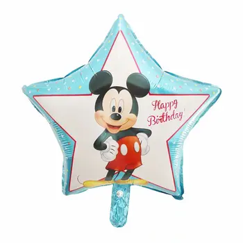 50Pcs 18Inch Mickey Minnie Mouse Globos Dekoracijos Folija Balionai Kūdikių Dušas, Mergaitė, Berniukas, Gimtadienis Vaikams, Oro Balionas
