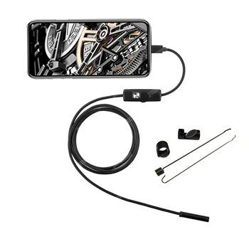 7mm 1M/2M/3.5 M/5M Android USB Endoskopą Kamera Gyvatė USB Vamzdžių Tikrinimo Andorid Mobiliojo OTG USB Borescope Fotoaparatas