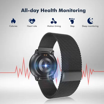 Allcall AC01 IP68 Vandeniui Smart Laikrodžiai Tracker Širdies ritmo Monitorius 