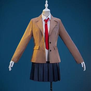Anime Rascal Nėra Svajonė Bunny Mergina Senpai Cosplay Kostiumų Mai Sakurajima vidurinės Mokyklos Mergaičių Uniformos, Kostiumai Visiškai Rinkiniai