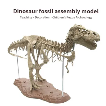 Archeologijos Gyvūnų Modelio, Imitavimo Žaislai Didelių Dinozaurų Iškastinio Tyrannosaurus Surinkti Skeleto Modelis Žaislai Siūti Žaislai