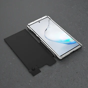 Armor King Nerūdijančio Plieno Metalo Flip Case For Samsung Galaxy Note 10 10 Plius 5G atsparus smūgiams gaubtas, Skirtas Samsung Note 10 5G S10 S9