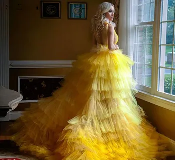 Aukso Trumpas Priekiniai Ilgai Atgal Prom Dresses 2020 M. Moteris Oficialus Vakarėlis Ilgai Vestidos Gala Pakopų Vakare Chalatai Chalatas De Soiree