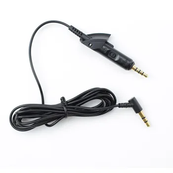 Aukštos Kokybės Pakaitinis 3.5 mm AUX Audio Kabelis Laido Bose QC15, QC2 Ausines su atnaujintais Inline Mikrofonas Nuotolinio Valdymo