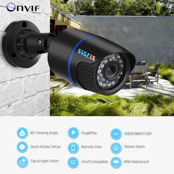 BESDER 1080P IP Kameros 2,8 mm Plataus Kampo Kamera Lauko Saugumo Kameros Laidinio Kameros Kulka Camara CCTV Lengvai Nuotolinio Peržiūrėti XMEye