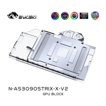 Bykski 3090 3080 GPU Vandens Aušinimo Blokas ASUS RTX3080 3090 STRIX, Grafika Kortelės Skysčio Aušintuvas Sistemos, N-AS3090STRIX-X-V2