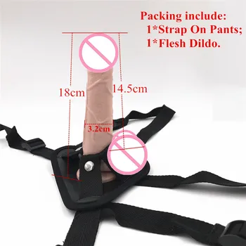Dildo Strap-On Penis Reguliuojamas Strapon Dildo Realistiškas Sekso Žaislai, Lesbiečių Moterų Porų Siurbtukas Dildo Kelnės