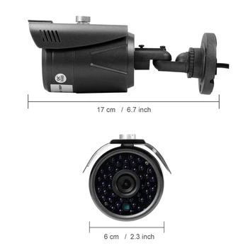 Dragonsview Stebėjimo Kamerą Laidinio Namų Stebėti, Lauko Kamera, skirta Vaizdo Domofonas 3.6 mm Infraraudonųjų spindulių Naktinio Matymo IP67 atsparus Vandeniui