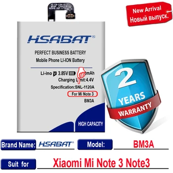 HSABAT BM3A 4200mAh Baterija Xiaomi Mi 3 Pastaba Note3 Baterijas + įrankiai Įkraunamą Akumuliatorių Paketas Pakeitimo
