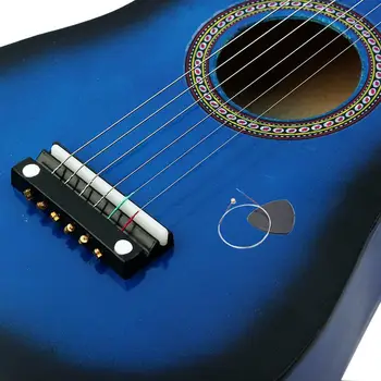 Karšto AD-IRIN Mini 23 Colių Liepų 12 Frets 6 Stygų Akustinę Gitarą su Pick ir Styginiams Vaikams / Pradedantiesiems