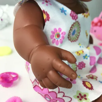 Kawaii Kūdikių Kilnojamojo Bendras Afro Afrikos Lėlės кукла Juoda Sprogstamųjų Šukuosena Žaislas куклы Puiki Dovana Vaikams Mergaitėms juguetes игр