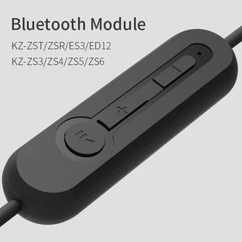 KZ ZS10/ZSA/ZS6 Bluetooth 4.2 Belaidžio Atnaujinti Modulis Kabelis Nuimamas Laidas KZ Originalios Ausines 0,75 mm 2 