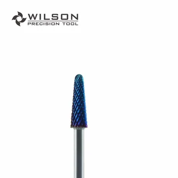 Kūgio Tiek - Vidutinis (M-113101) - Mėlynos spalvos Nano Danga - WILSON Volframo Karbido Nagų Tiek Elektros Manikiūro Dril