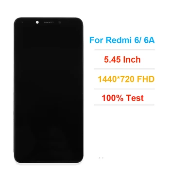 LCD Ekranas Xiaomi Redmi 6 6A Jutiklinis Ekranas Mult Touch Visą Bandymo skaitmeninis keitiklis Ekrano Pakeitimas Xiaomi Redmi 6A 6 Ekranas