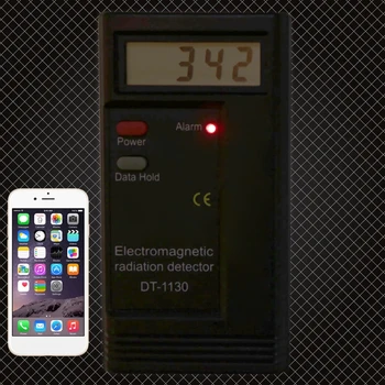 LCD Skaitmeninis Spinduliuotės Dozimetras Profesional EMF Matuoklį Matavimo Elektromagnetinio Vertus Matavimo