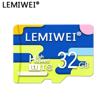 Lemiwei Keturių Spalvų Aukščiausios Kokybės Atminties Kortelė 32GB TF Kortelę 64GB Flash Kortelės 16GB Class 10 Vandeniui Spalvą Telefono