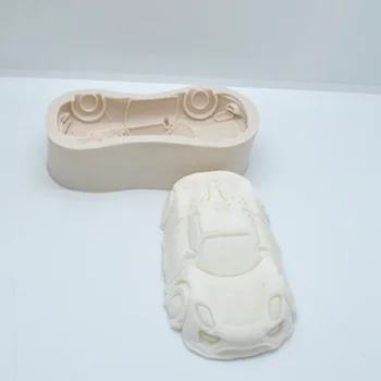Luyou 3D Automobilių Torto Įrankius, Silikono Formų Minkštas Gimtadienio Tortas Dekoravimo Priemonės Dervos Pelėsių Virtuvės Kepimo Priedai FM1992