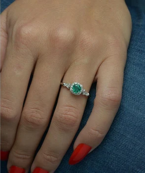 Mados Derliaus Moterų Vestuvių Žiedai Paprasta Juoda Spalva Žalia Akmuo Cirkonis Žiedas Moterų Pasiūlymą Žiedas Papuošalai