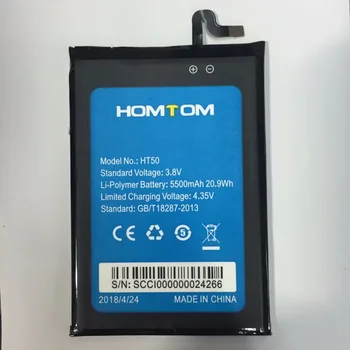 MATCHEASY Naujas Homtom ht50 Baterija 5.5 colių Homtom ht50 Mobiliojo Telefono Baterija 5500mAh