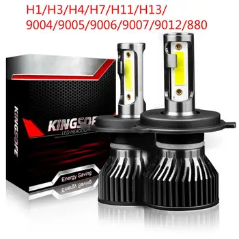 Mini Canbus Lampada H4 H7, LED Automobilių Žibintai H1/H3/H4/H7/H11/H13/9004/9005/9006/9007/9012/880 Rūko Žibintai Lemputės, Automobilių Reikmenys