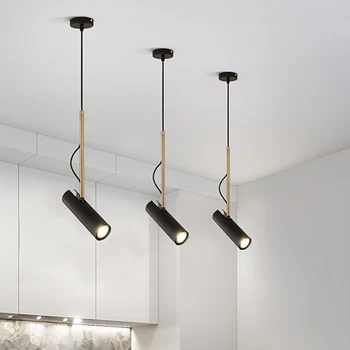 Naktiniai Pakabukas LED, COB Žemyn Šviesos Kabo Virtuvėje, Pakaba, Lempos Vietoje, Apšvietimas LED Žemyn Šviesos Reguliuojamas Downlight Hanglamp