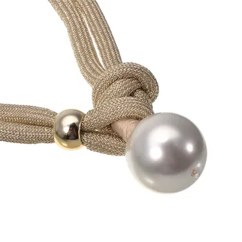 Naujas Mados Stambusis Karoliai Dervos Didelis Perlas, Kabamųjų Lynų Karoliai Pareiškimą Papuošalai Moterims collares de moda 2019 collier