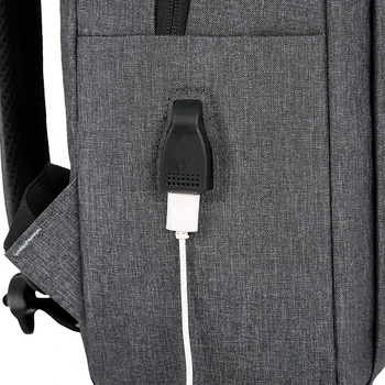 Naujas Vagis USB bagpack 15.6 17inch nešiojamojo kompiuterio kuprinė Moterims, Vyrams mokyklos Maišą Moteris Vyras Kelionių Mochila