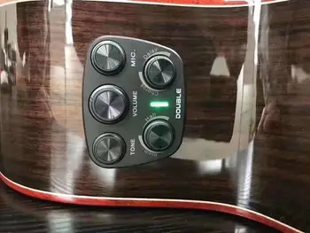 Nemokamas pristatymas DVIGUBAI S1 pro Gitara Rezonanso Pikapas su Pjezo & Mikrofoną, du kartus Nuskaitymo Režimas transacoustic paėmimas