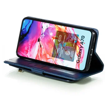 Odos Flip Samsun Galaxy A50 A70 A40 A30 A20 S A10 M10Book Piniginės Stovėti Telefono dėklas etui caso Už A5 A7 A8 2018 Dangtis