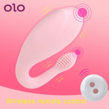 OLO Silikono 10 Greitį Banginio Šuolis Kiaušinių Vibratorius Klitorio Skatinti Moterų Masturbator Sekso Žaislai Moterims, Belaidis Nuotolinio Valdymo pultas