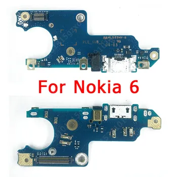 Originalus Įkrovimo lizdas Nokia 3.1 5 5.1 6 6.1 7 + 8 8.1 Mokestis Valdybos USB Jungties Lizdas, Pakeitimas, Remontas, Atsarginės Dalys