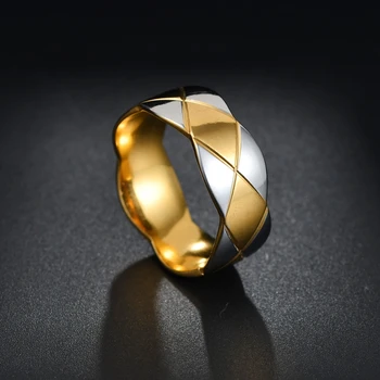 Prabangus Dizainas Žiedai Moterų Stiliaus Kryžiaus Juostelės Kvadratinių Supjaustyti 4 Spalvos Žiedą Dovanų Bižuterijos
