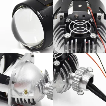 Ronan 2.5 colių MH1 Bi-LED Projektoriaus Objektyvas su H4, H7 9005/9006 Adapteris samll szie universaliųjų automobilių žibintų modifikavimas atnaujinti