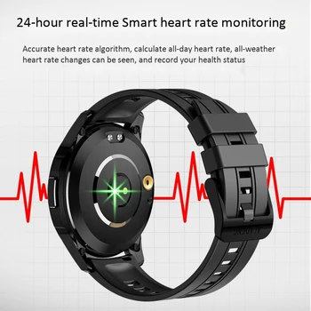 Smart Watch Vyrų Kraujo Spaudimą ir Deguonies IP68 Vandeniui Sporto Smartwatch Žmogus 