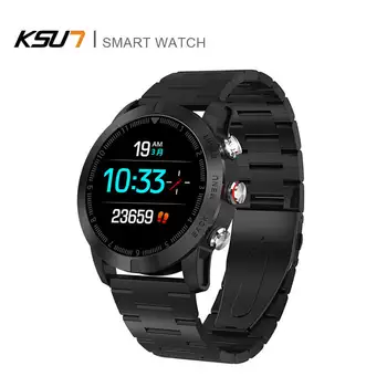 Sporto Smart Žiūrėti Nešiojami Prietaiso smartwatch IP68 Vandeniui Širdies ritmo Monitorius 