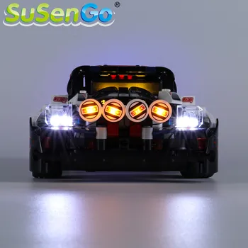 SuSenGo LED Šviesos rinkinys 42109 įrangos pardavimas, biuro įrangos Serijos App-Reguliuojamas aukščiausia Pavara Ralio Automobilio