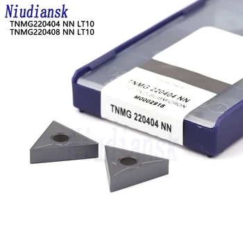 TNMG220404 NN LT10 TNMG220408 NN Originalus Aukštos Kokybės CNC tekinimo Išorės Tekinimo Įrankis Karbido Įterpti Nerūdijančio Plieno