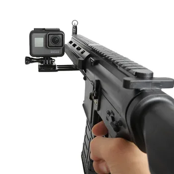 Veiksmo Kameros Ginklą Šonų Mount Turėtojas Judesio Adapteris GoPro Hero 7 6 5 4 Sony Yi 4K Išmaniojo telefono Šautuvas, Pistoletas Medžioklė