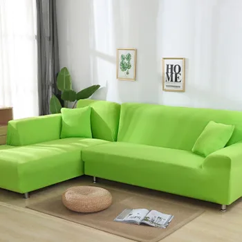 WOSTAR Sofa Padengti Kieta Spalvų spausdinimo Elastingumą, neslidžia Sofa Cover 1/2/3/4 kopėtėlės L formos Fotelis Padengti namų dekoro 2020 Naujas