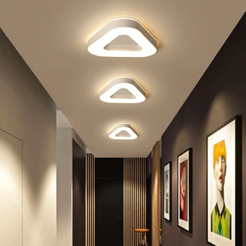 Šiuolaikinių LED Lubų Šviesos, Miegamojo, Koridoriaus Praėjimo Veranda Akrilo Trikampis Round Square Namų Lubų Lempa Apšvietimo Apdaila