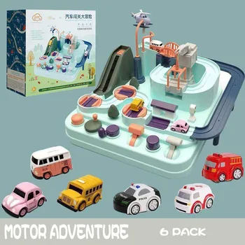 Švietimo Automotrisių Žaislas Eco-friendly Baby Nuotykių Žaislas Automobilis Macaron Spalvos Stalo Žaidimai, Berniukas ir Mergaitė, Dėlionės, Žaislų, gimtadienio dovana